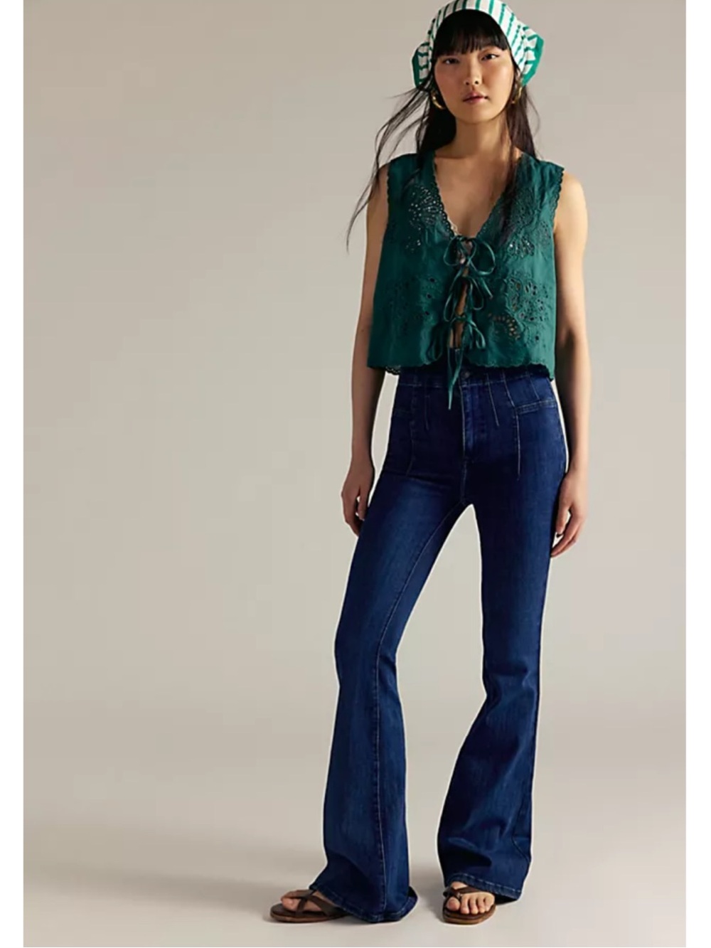 We the Free Jayce High Waisted Flare Stretch Jeans Retro 70s 27
